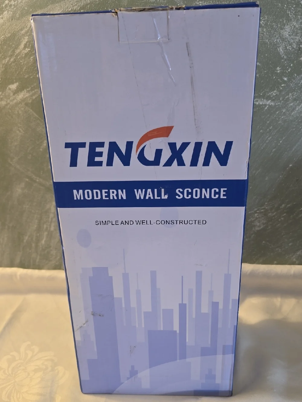 Modern Wall Sconce Brushed Nickel Stainless Steel Toughened Glass
